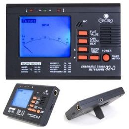 Cecilio TM_92-D Chromatic Tuner with Metronome - Black
