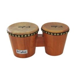 KP_BG67NW Natural Wood Bongo Drums