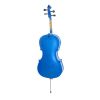 Cecilio CCO-Blue Student Cello Instrument with Soft Padded Case,Tuner, Music Book, Cello Stand, Bow