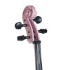 Cecilio CCO-Pink Student Cello Instrument with Soft Padded Case,Tuner, Music, Cello Stand, Bow