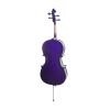 Cecilio CCO-Purple Student Cello Instrument with Soft Padded Case,Tuner, Music Book, Cello Stand