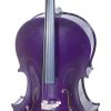 Cecilio CCO-Purple Student Cello Instrument with Soft Padded Case,Tuner, Music Book, Cello Stand
