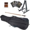 Cecilio CCO-Pink Student Cello Instrument with Soft Padded Case,Tuner, Music, Cello Stand, Bow