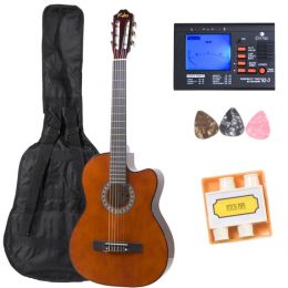 Kalos by Cecilio CGP2-39-C Classical Cutaway Guitar Package