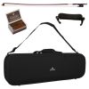 Cecilio CVN-EAV Ebony Fitted Solidwood Violin in Antique Varnish Finish