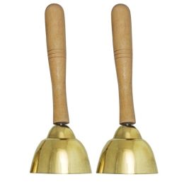 Cecilio KP_BELL2-HB A Pair of Hand Bump Bells with Wooden Handles