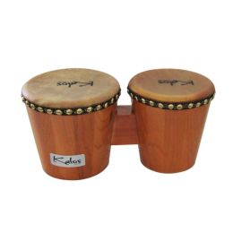 Kalos by Cecilio KP_BG67-NW 6" & 7" Natural Wood Bongos
