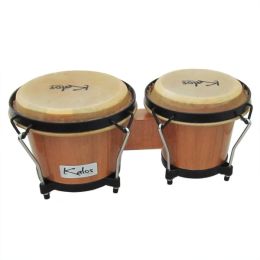 Kalos by Cecilio KP_BG67-OAK 6" & 7" Oak Wood Bongos