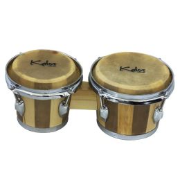 Kalos by Cecilio KP_BG78-NW 7" & 8" Natural Wood Bongos