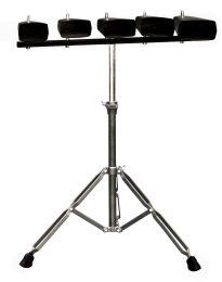 Kalos by Cecilio KP_CB-5P - Set of Five Cowbells with Stand
