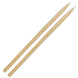 Cecilio KP_DSTK_WH5A - A Pair of 5A Wooden Drumsticks with Nylon Tips