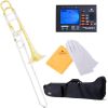 Cecilio TB-381 Gold Lacquer Brass Bb Trombone
