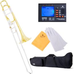 Cecilio TB-381 Gold Lacquer Brass Bb Trombone