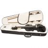 Cecilio CVN-Black Metallic Black Finish, Ebony Fitted Inlaid Purfling, Solid Maple Wood Violin Instrument