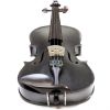 Cecilio CVN-Black Metallic Black Finish, Ebony Fitted Inlaid Purfling, Solid Maple Wood Violin Instrument