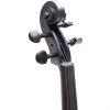 Cecilio CVN-Black Metallic Black Finish, Ebony Fitted Inlaid Purfling, Solid Maple Wood Violin Instrument