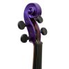 Cecilio CVN-Purple Metallic Purple Finish, Ebony Fitted, Inlaid Purfling Solid Maple Wood Violin Instrument