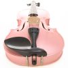 Cecilio CVN-Pink Metallic Pink Finish, Ebony Fitted, Inlaid Purfling, Solid Maple Wood Violin Instrument